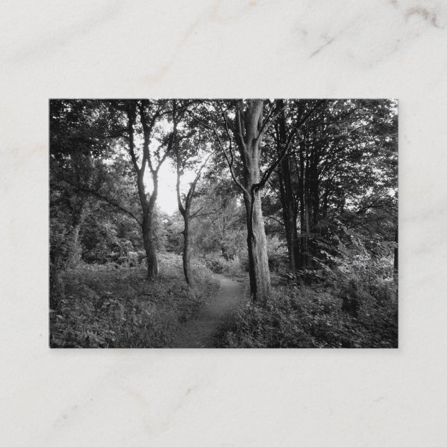 Woods Bute Park, Cardiff, Mini Photo Business Card (Front)