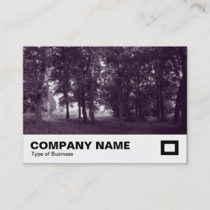Woods, Bute Park Cardiff - Purple toned Business Card