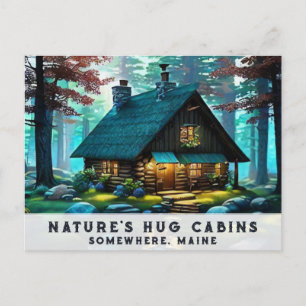 *~* Woods Cabin Colourful Bold Artsy  AP49 Spring Postcard