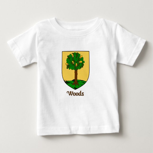 Woods Family Shield Baby T-Shirt (Front)