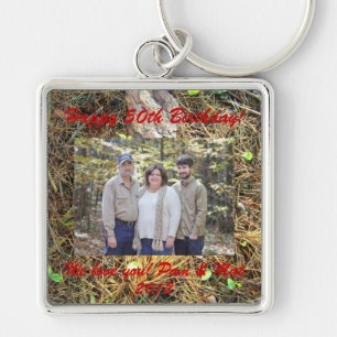 Woods Floor Family Design Key Chain Personalise