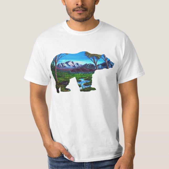 Woods in Bear T-Shirt (Front)
