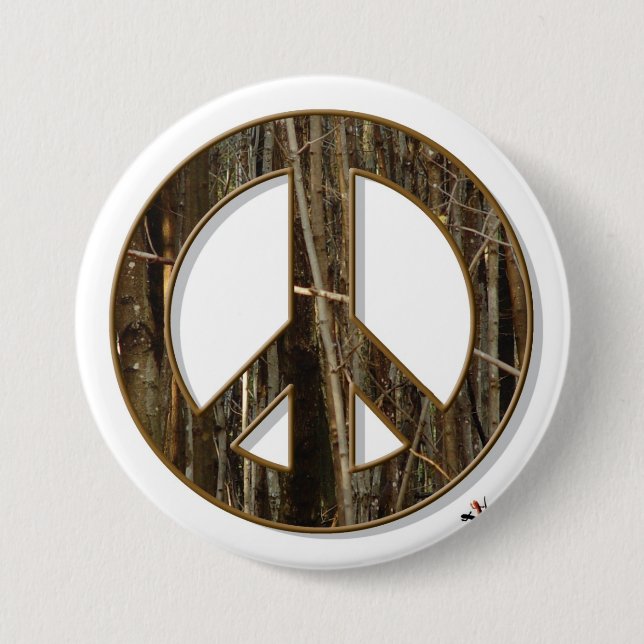 Woods Peace Button (Front)