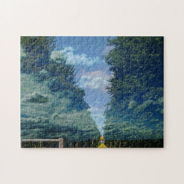 Woods Sky Art Nature Creative Jigsaw Puzzle (Horizontal)
