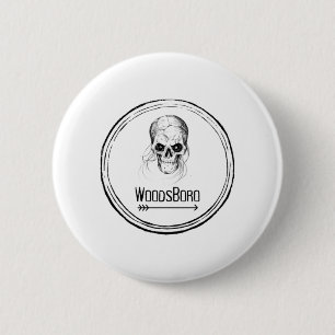 Woodsboro Vintage scary skull face Halloween 6 Cm Round Badge
