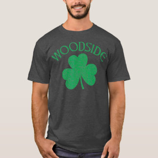 Woodside Queens NY Irish Shamrock Distressed T-Shirt
