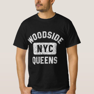 Woodside Queens NYC Gym Style Distressed White Pri T-Shirt