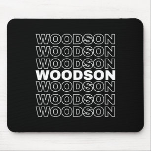 WOODSON Proud Family Retro Reunion Last Name Mouse Pad