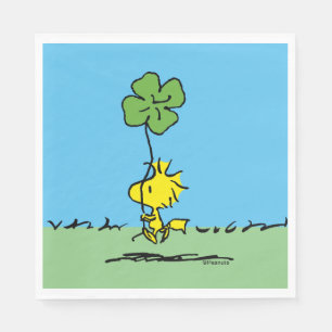Woodstock Carrying Shamrock Napkin
