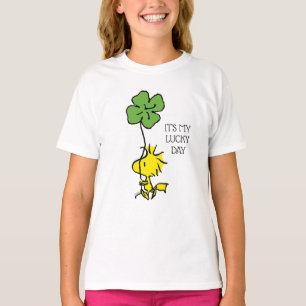 Woodstock Carrying Shamrock T-Shirt