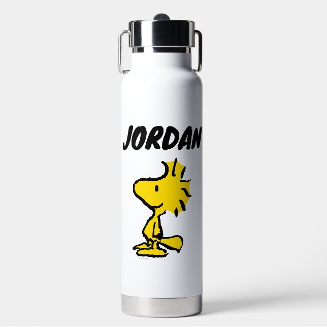Woodstock Classic Design Pattern | Add Your Name Water Bottle (Front)