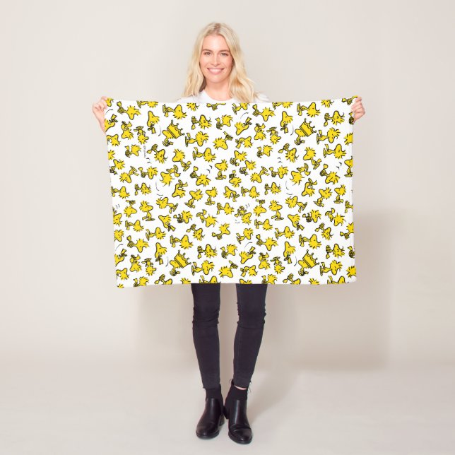 Woodstock Classic Design Pattern Fleece Blanket (In Situ)
