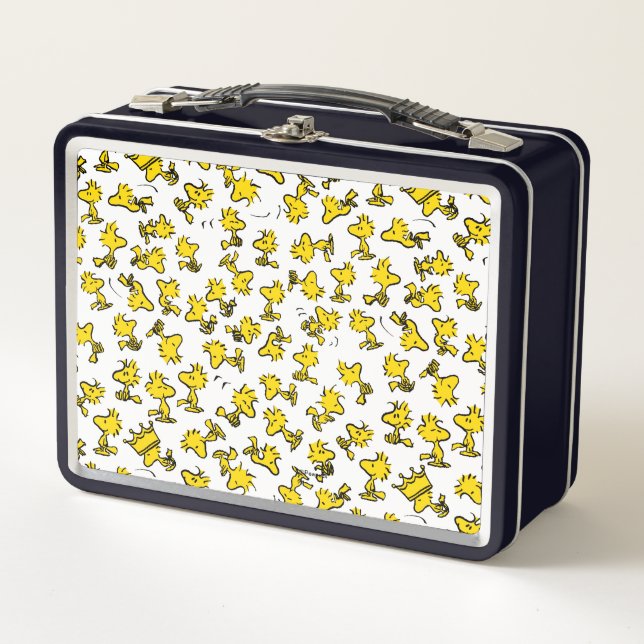 Woodstock Classic Design Pattern Metal Lunch Box (Front)