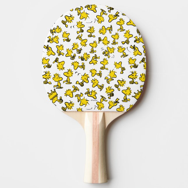 Woodstock Classic Design Pattern Ping Pong Paddle (Front)