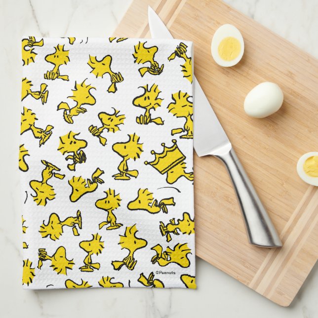 Woodstock Classic Design Pattern Tea Towel (Quarter Fold)