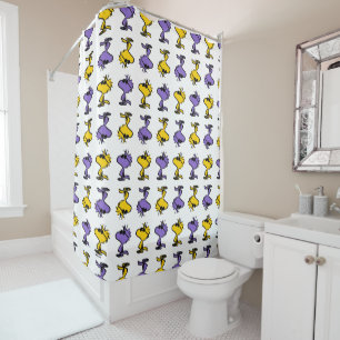Woodstock Cool Sunglasses Pattern Shower Curtain