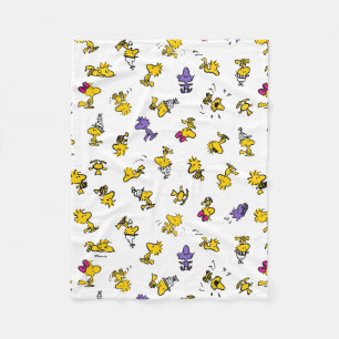 Woodstock Fun Pattern Fleece Blanket