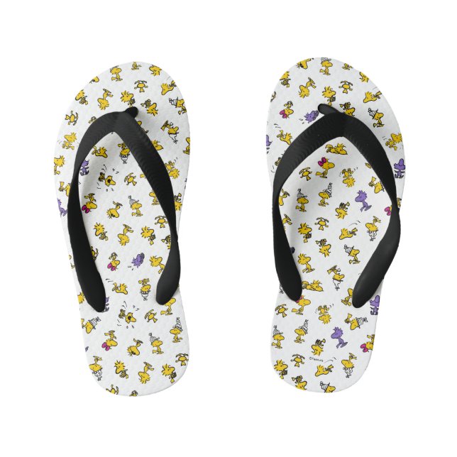 Woodstock Fun Pattern Kid's Thongs (Footbed)