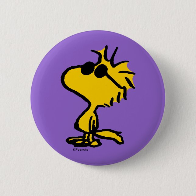 Woodstock In Sunglasses 6 Cm Round Badge (Front)