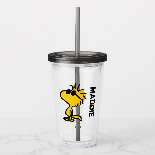 Woodstock In Sunglasses Acrylic Tumbler (Front)