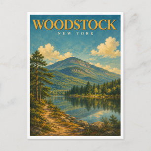 Woodstock New York Catskill Mountains GeoSaga Postcard