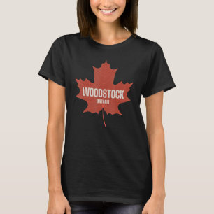 Woodstock Ontario Canada Canadian Heritage Maple L T-Shirt