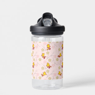 Woodstock Pink Cherry Blossom Pattern Water Bottle