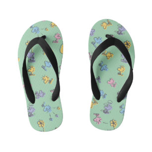 Woodstock Sugar Pop Art Pattern Kid's Thongs