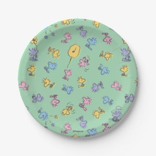 Woodstock Sugar Pop Art Pattern Paper Plate