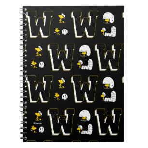 Woodstock Varsity Sports Letter Pattern Notebook