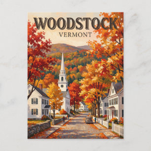 Woodstock Vermont Postcard