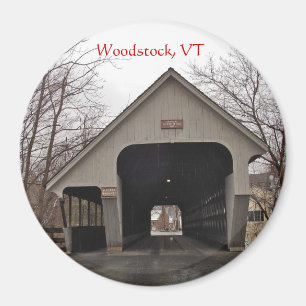 Woodstock, VT, Covered Bridge Magnet