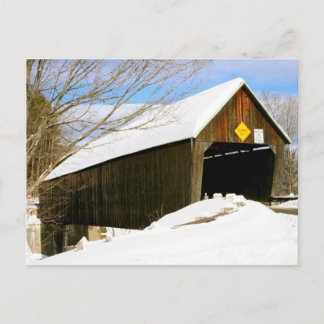 Woodstock, VT covered bridge Postcard