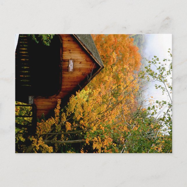 Woodstock, VT covered bridge Postcard (Front)