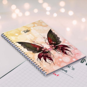 Woodsy Butterfly Spiral Photo Notebook