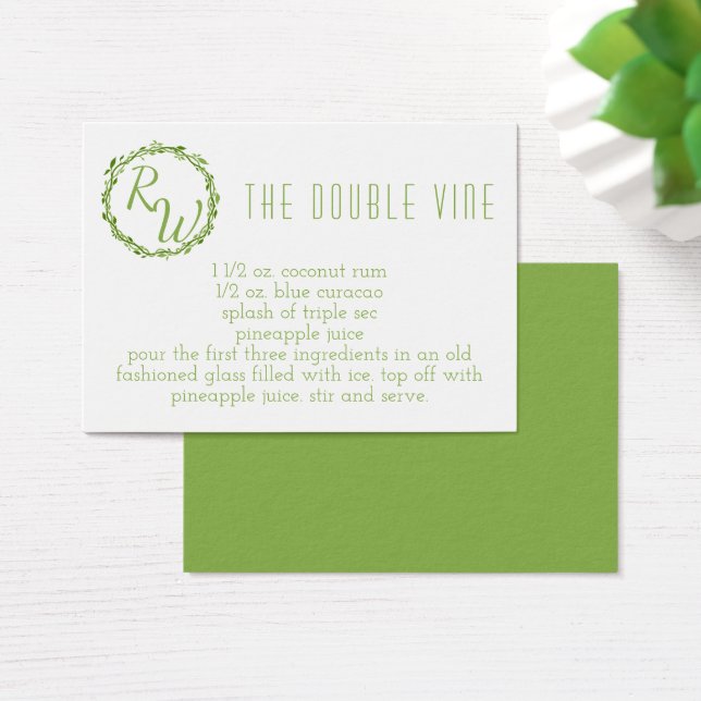 Woodsy Elegance | Wedding Day Signature Cocktail (Desk)