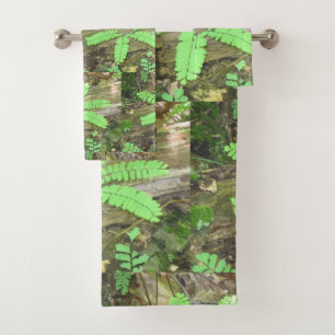 Woodsy Flower Fern Bath Towel Set