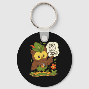 Woodsy Owl Give A Hoot About The Forest Arbor Day Key Ring
