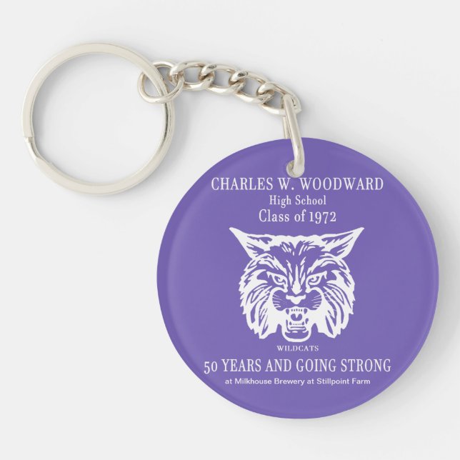 Woodward 50th Keychain (Front)