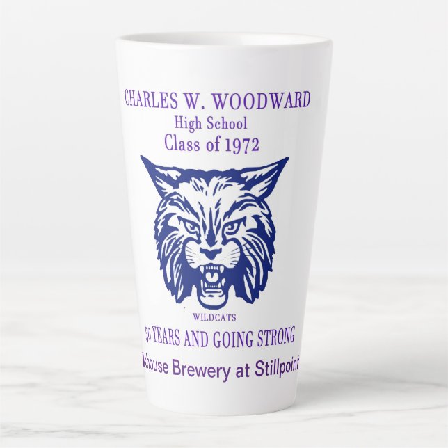Woodward Class of 1972 50th Reunion Latte Mug (Front)
