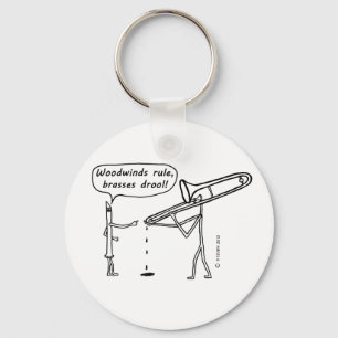 Woodwinds Rule, Brasses Drool Key Ring