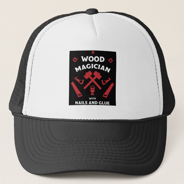 Woodworker Artisan Trucker Hat (Front)