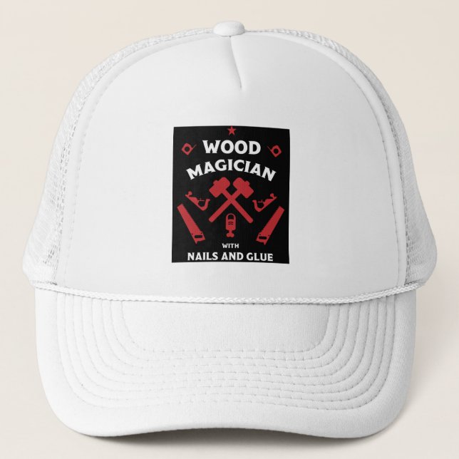 Woodworker Artisan Trucker Hat (Front)