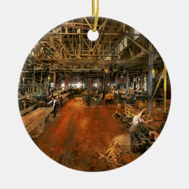 Woodworker - Board Stiff 1905 Ceramic Ornament (Front)