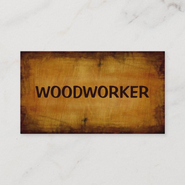 Woodworker Business Card (Front)