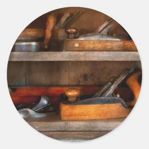 Woodworker - Cabinetmaker's tools Classic Round Sticker