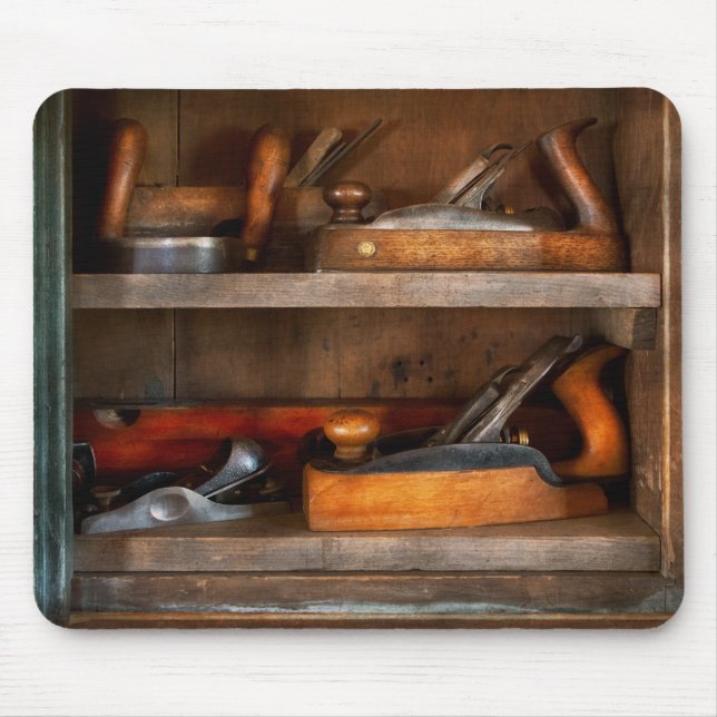 Woodworker -  Cabinetmaker's tools Mouse Pad (Front)