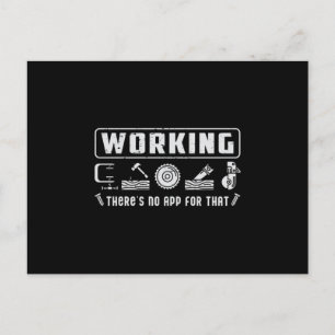 Woodworker Carpenter Woodworking Wood Gift Idea Postcard