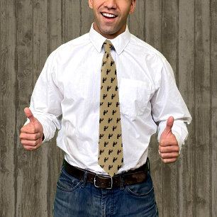 Woodworker / DIY / Handyman with Hammer on Striped Tie