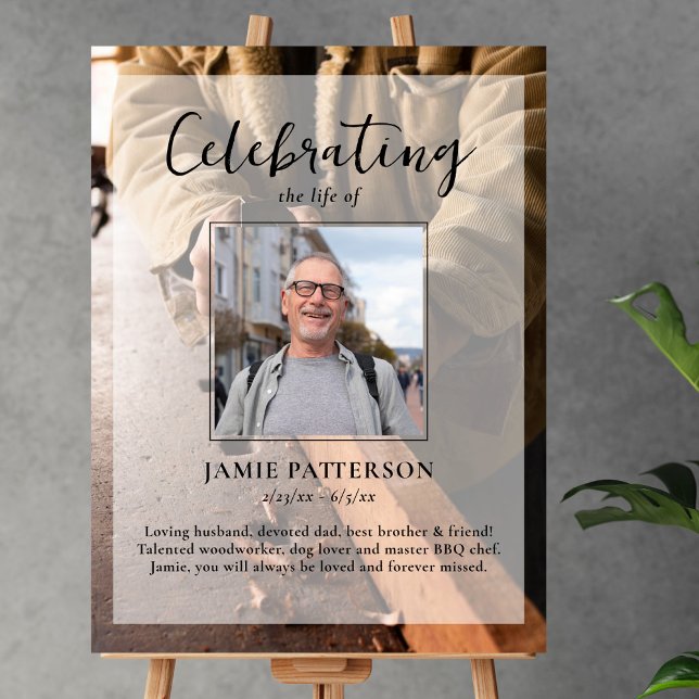 Woodworker, Life Celebration Funeral Photo Poster (Creator Uploaded)